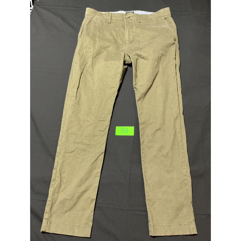 J.Crew 484 Slim Fit Chino Pants Mens 32x30 Olive Green Stretch Cotton Re-Imagine